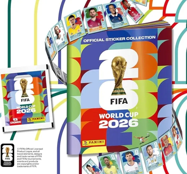 Álbum Capa Cartão Copa do Mundo FIFA 2026 Panini Oficial