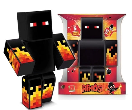 Boneco Athos Minecraft 35 cm Original - Algazarra