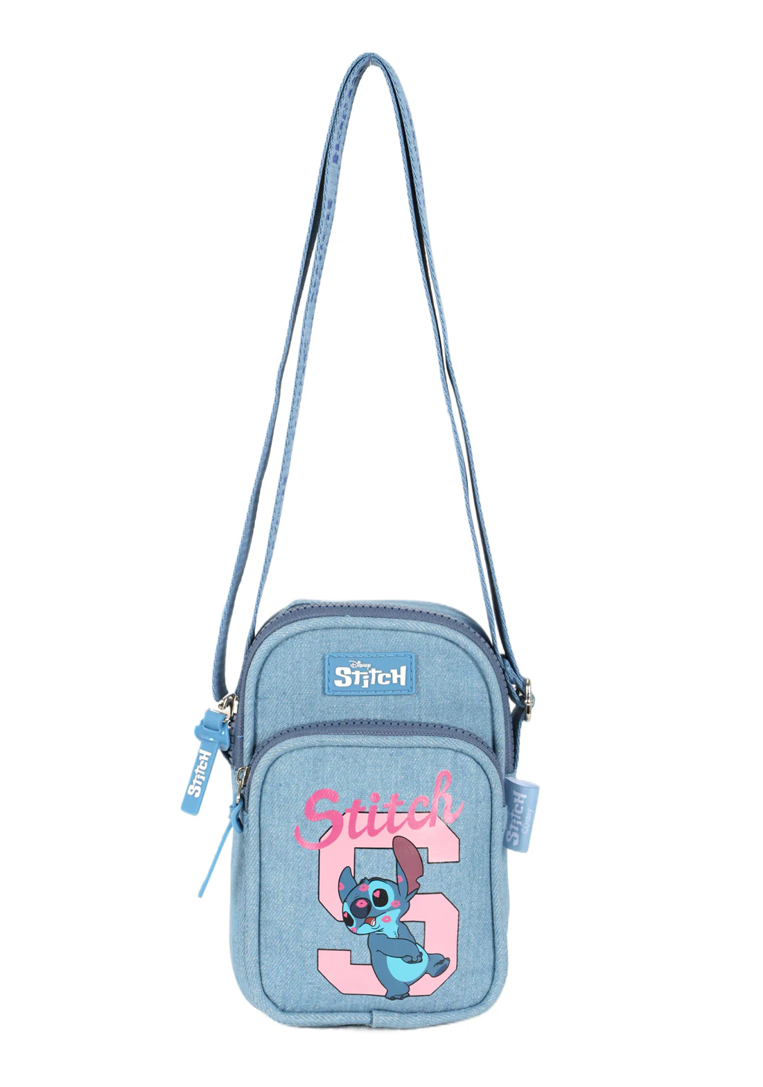 Bolsa Transversal Jeans Stitch Lovers Disney - Luxcel