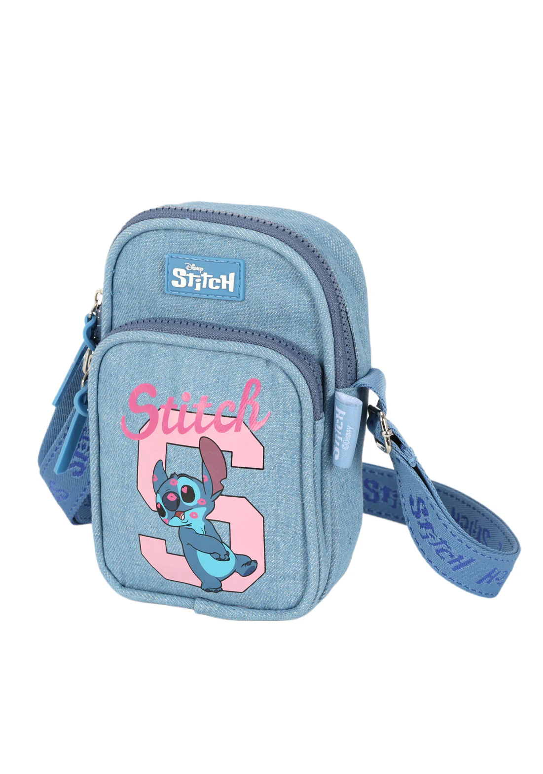 Bolsa Transversal Jeans Stitch Lovers Disney - Luxcel