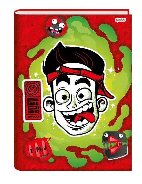 Caderno Enaldinho Brochura 1/4 Capa Dura 80 Folhas - Jandaia