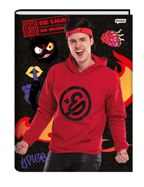 Caderno Enaldinho Brochura 1/4 Capa Dura 80 Folhas - Jandaia