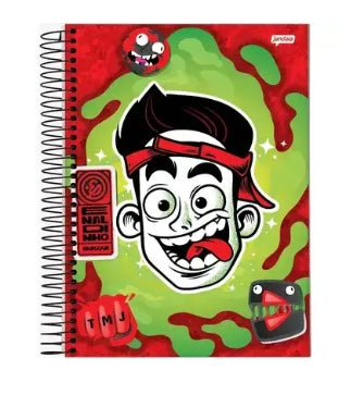 Caderno Enaldinho Universitário Espiral Capa Dura 80 Folhas - Jandaia