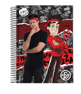 Caderno Enaldinho Universitário Espiral Capa Dura 80 Folhas - Jandaia