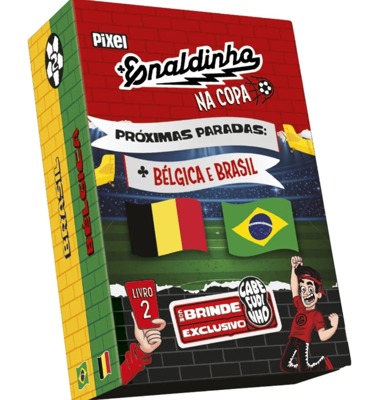 3 pacotes Flow Pack Enaldinho Na Copa Cabeçudinhos - Pixel