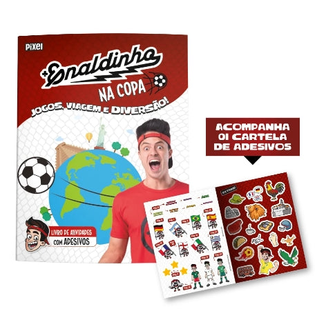 Enaldinho na Copa: Livro de Jogos e diversão - Pixel