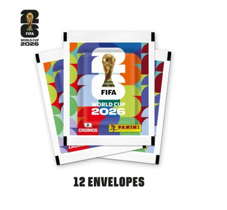 O Kit com 12 Pacotes de Figurinhas Copa do Mundo FIFA 2026