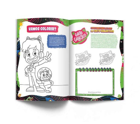 Livro Gato Galáctico Arte Galáctica - Editora Pixel