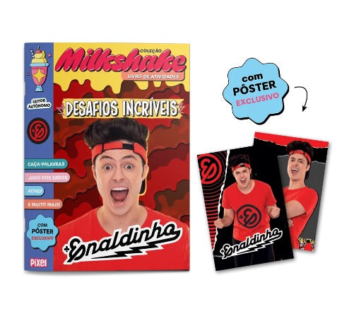 Livro Enaldinho Milkshake de Colorir e Atividades - Editora Pixel