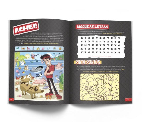 Livro Enaldinho Milkshake de Colorir e Atividades - Editora Pixel