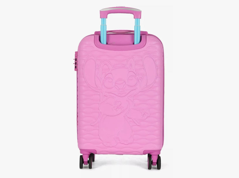 Mala Viagem Bordo Stitch Dupla face Azul e Rosa Disney Luxcel