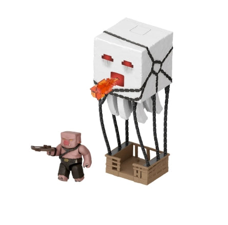 Boneco Minecraft  Blast Attack Ghast Piglin e Fantasma - Mattel