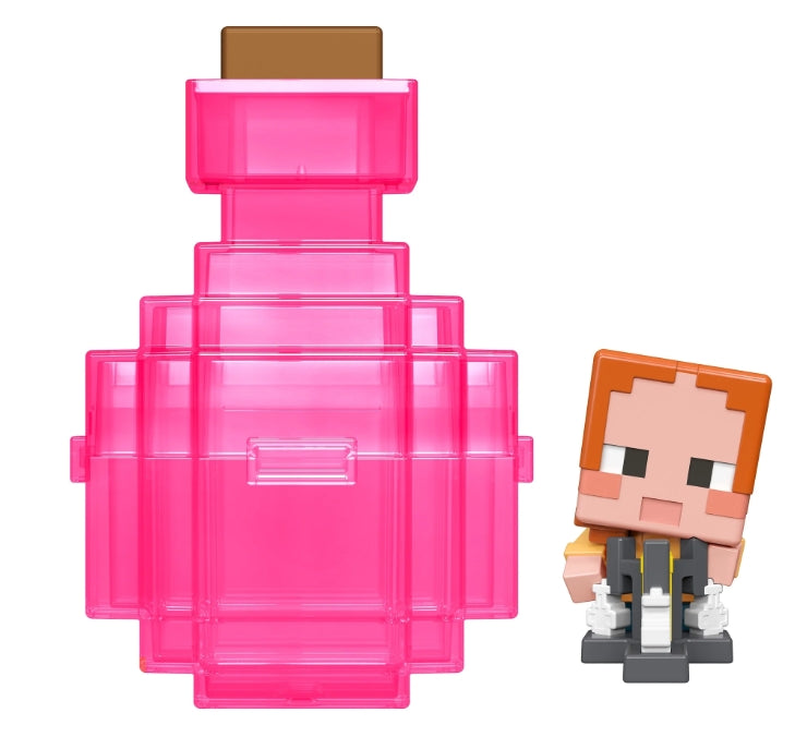 Minecraft Mini Figura e Poção Brewing Mob Reveal - Mattel HTK99