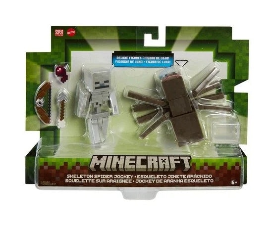 Boneco do Minecraft Eskeleton e Spider - Mattel GTT53 HLB29