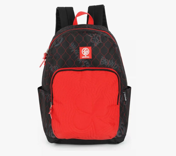 Kit Enaldinho Mochila e Estojo Duplo - Cor Vermelho