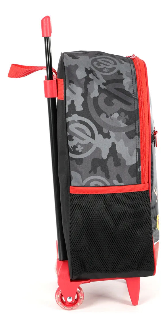 Mochila Enaldinho Rodinhas Preta Original - Lançamento Luxcel