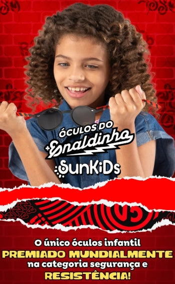 Óculos de Sol do Enaldinho Infantil Flexível Redondo Sunkids