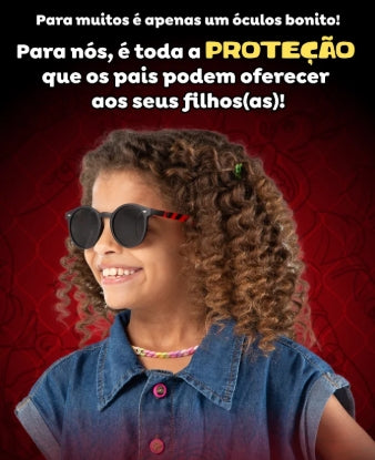 Óculos de Sol do Enaldinho Infantil Flexível Redondo Sunkids