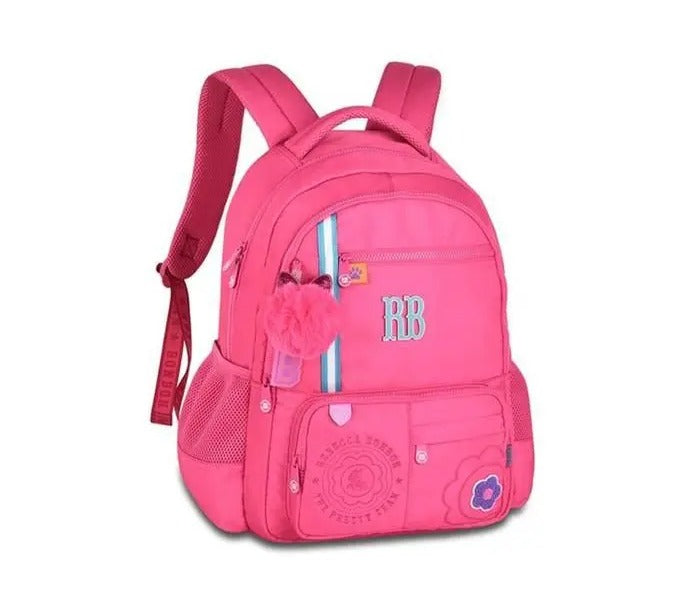 Kit Rebecca Bonbon Mochila Alças + Garrafa Squeeze Térmica 500ml Rosa - Original Clio