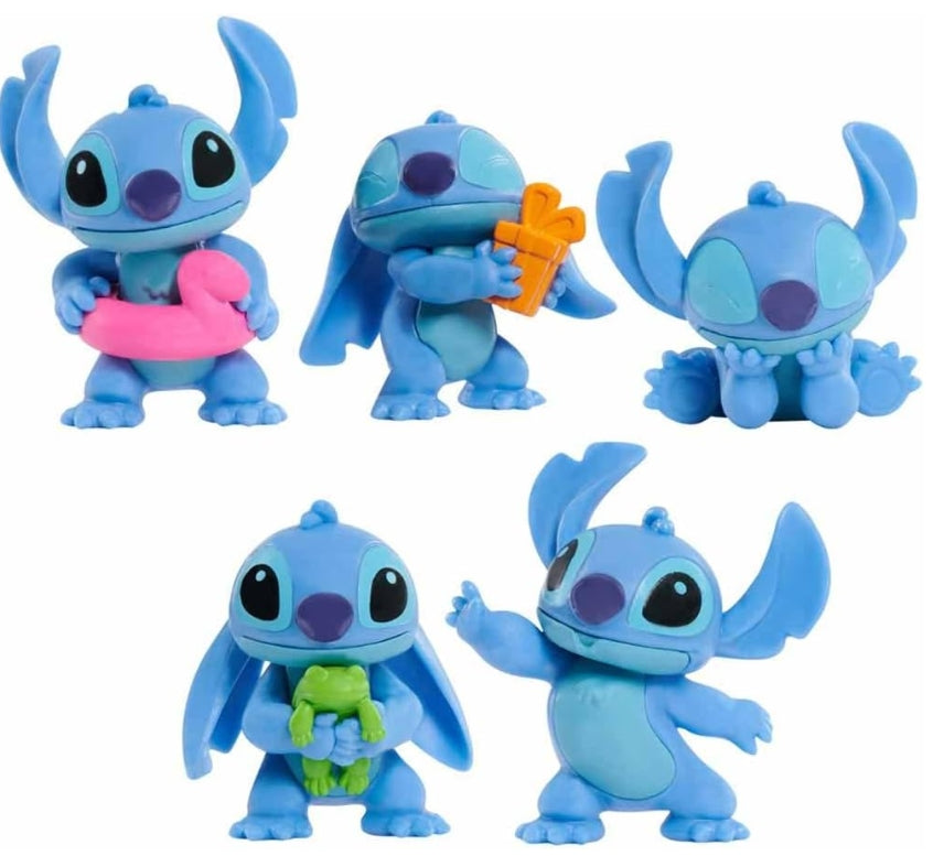 Stitch 5 Mini Bonecos Colecionáveis Disney - Sunny
