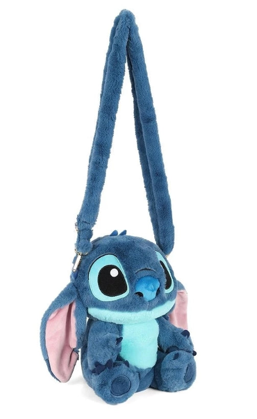 Bolsa Mochila Pelucia Stitch Azul meninas - Original Disney Luxcel
