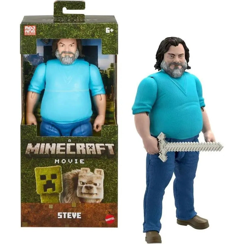 Boneco Minecraft Articulado O Filme Steve Jack Black - Mattel