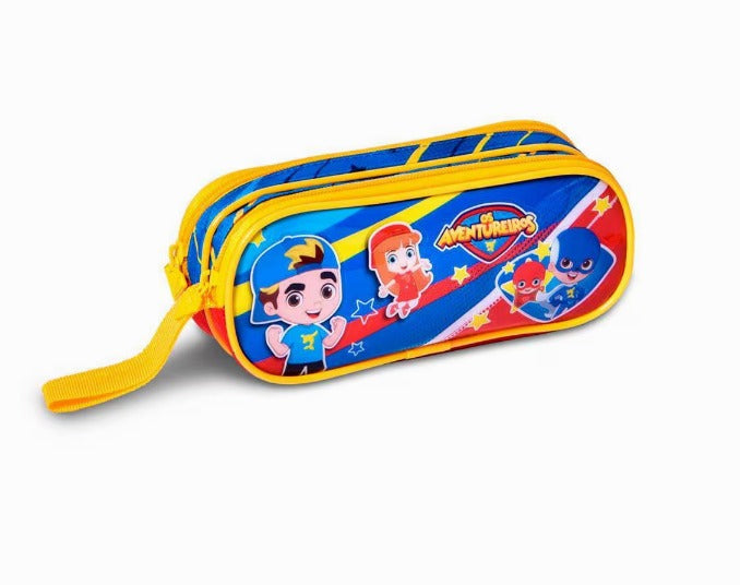 Kit Luccas Neto Mochila de Alça Estojo e Lancheira Os Aventureiros - Original Clio