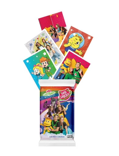 Kit Álbum Oficial Gato Galáctico + 10 envelopes de figurinhas