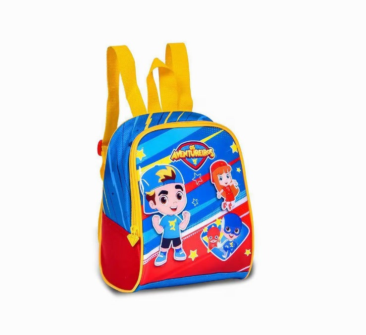 Kit Luccas Neto Mochila Rodinhas + Estojo + Lancheira Os Aventureiros - Original Clio