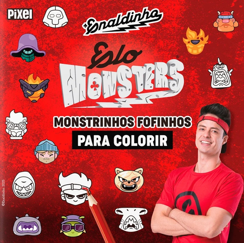 Livro para colorir Enaldinho Elo Monsters Editora Pixel