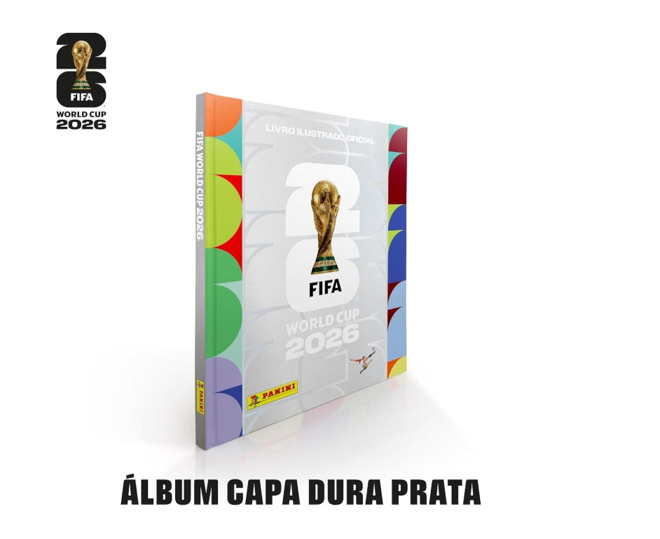Álbum Capa Dura PRATA Copa do Mundo FIFA 2026 Panini Oficial