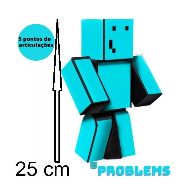 Boneco Problems Minecraft 25 cm- Original - Algazarra