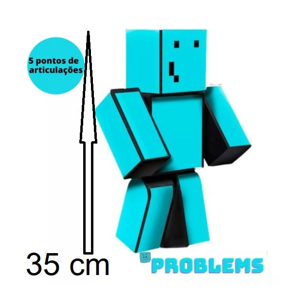 Boneco Problems Minecraft 35 cm Original - Algazarra - Gamers