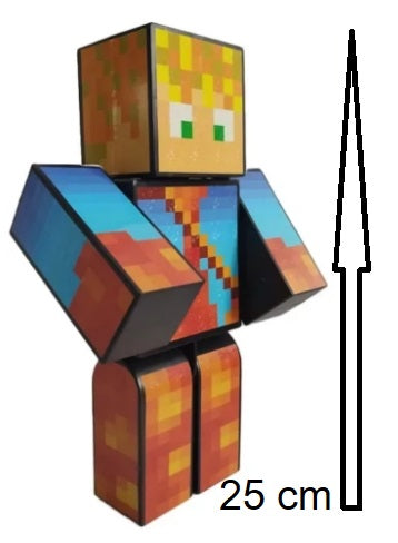 Boneco Lopers - Minecraft 25 cm- Original - Algazarra