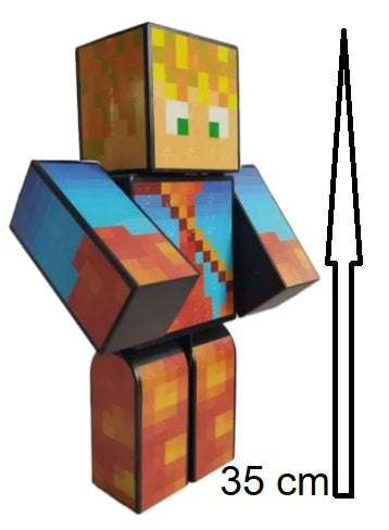 Boneco Lopers - Minecraft 35 cm- Original - Algazarra