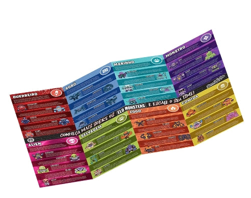 Kit Arena de Batalha + 3 Gogo's + 3 livrinhos Elo Monster Books Enaldinho - Pixel