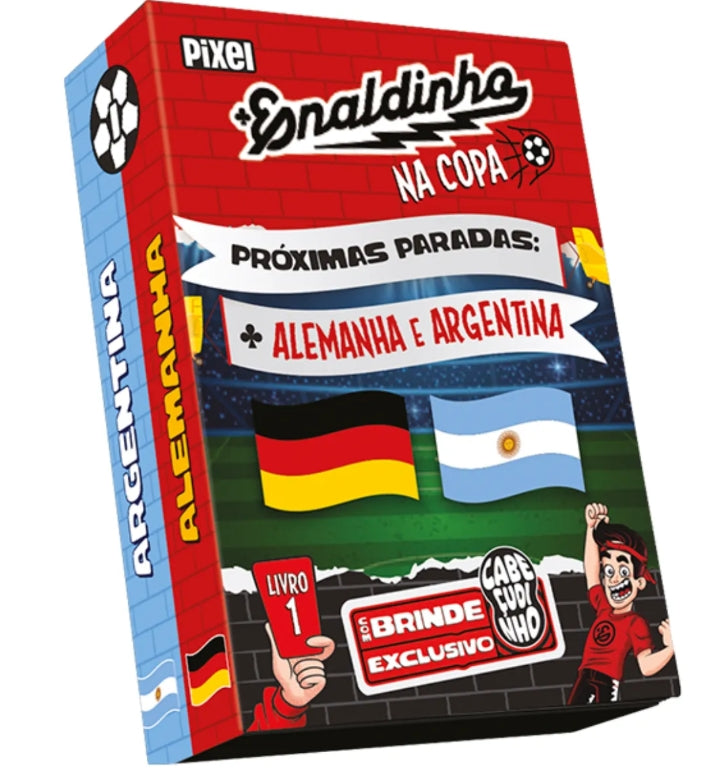 3 pacotes Flow Pack Enaldinho Na Copa Cabeçudinhos - Pixel