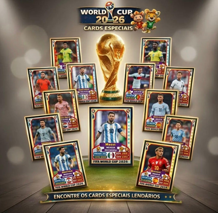 FIFA WORLD CUP 2026 ADRENALYN XL Kit com 6 Envelopes