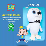 Foca Ice Pelúcia Infantil  - Luccas Neto - Original - Baby Brink