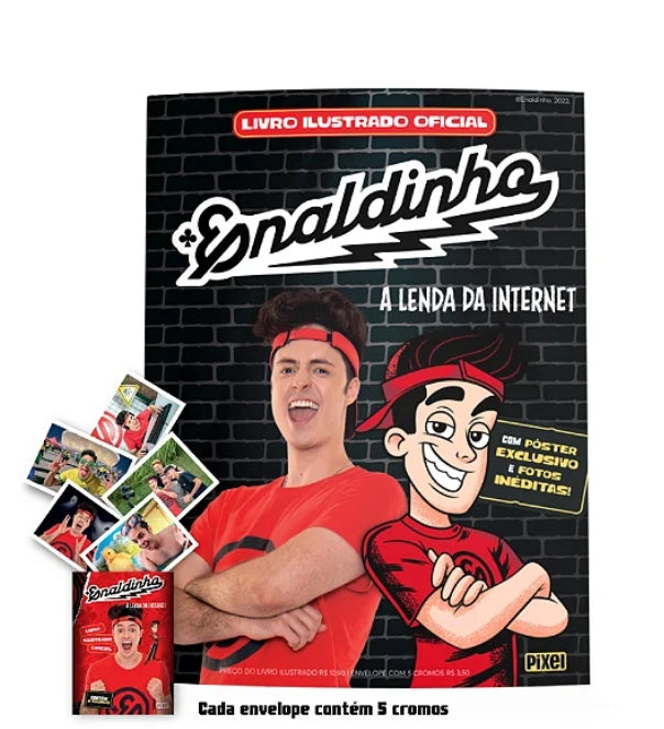 Álbum de Figurinhas do Enaldinho - a Lenda + 10 Envelopes de Figurinhas