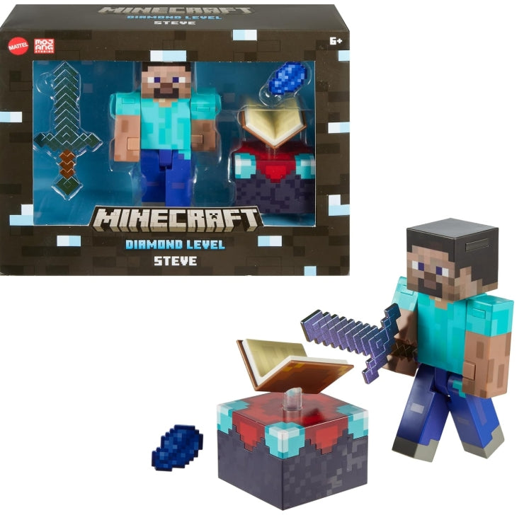 Pack Coleção Minecraft Diamond Level - Mattel HLN39 – KIMIZA LTDA