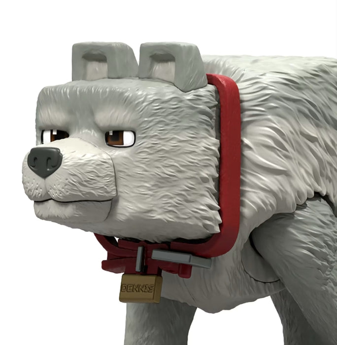 Boneco Minecraft  de Ação do Cachorro Dennis e acessórios O Filme - Mattel