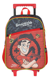 Mochila Enaldinho Rodinhas Vermelha Original - Lançamento Luxcel