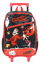 Mochila Enaldinho Rodinhas Preta Original - Lançamento Luxcel