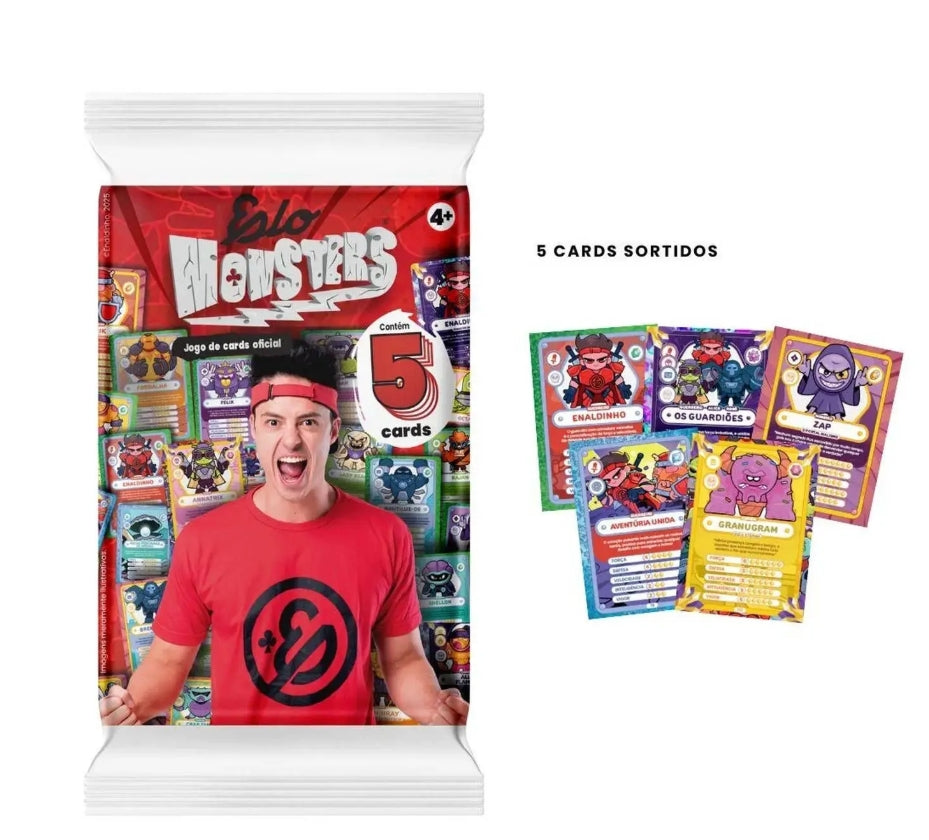 25 Cards Coleção Flow Pack Cards Elo Monsters Enaldinho - Pixel